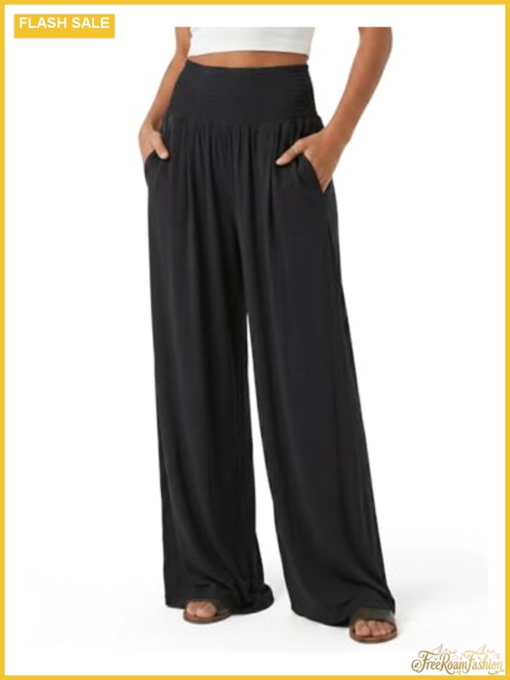 Tall Women Wide Leg Palazzo Pants with Pockets Summer Lounge